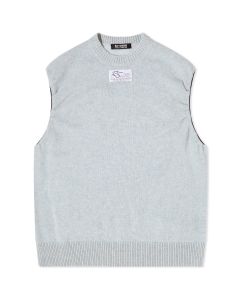 Raf Simons Knitted Vests, Raf Simons Sleeveless Knitted Jumper - Light Blue