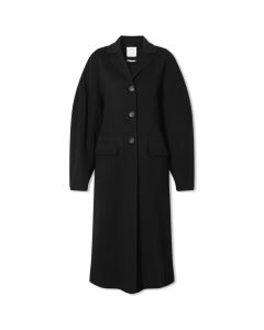 Sportmax Long Coats, Sportmax Evelin Coat - Black