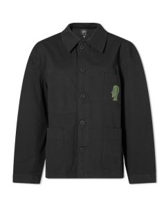 Brain Dead Casual Jackets, Brain Dead Squirrel Rhinestone Chore Coat - Washed Black